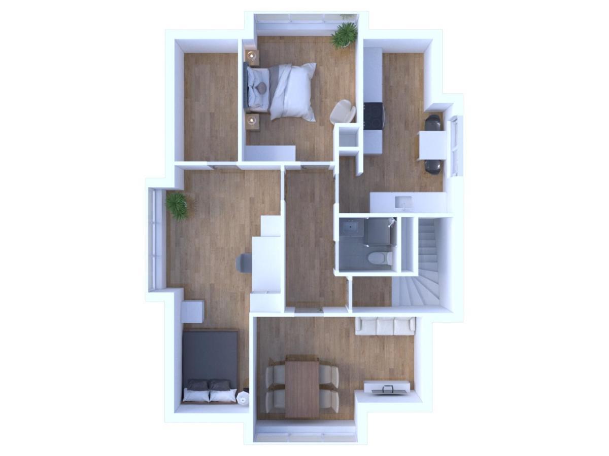 Schoenes City-Apartment Mit 2 Schlafzimmer, Parkplatz, Ruhig Und Hell, D46-Dg Oldenburg Ngoại thất bức ảnh